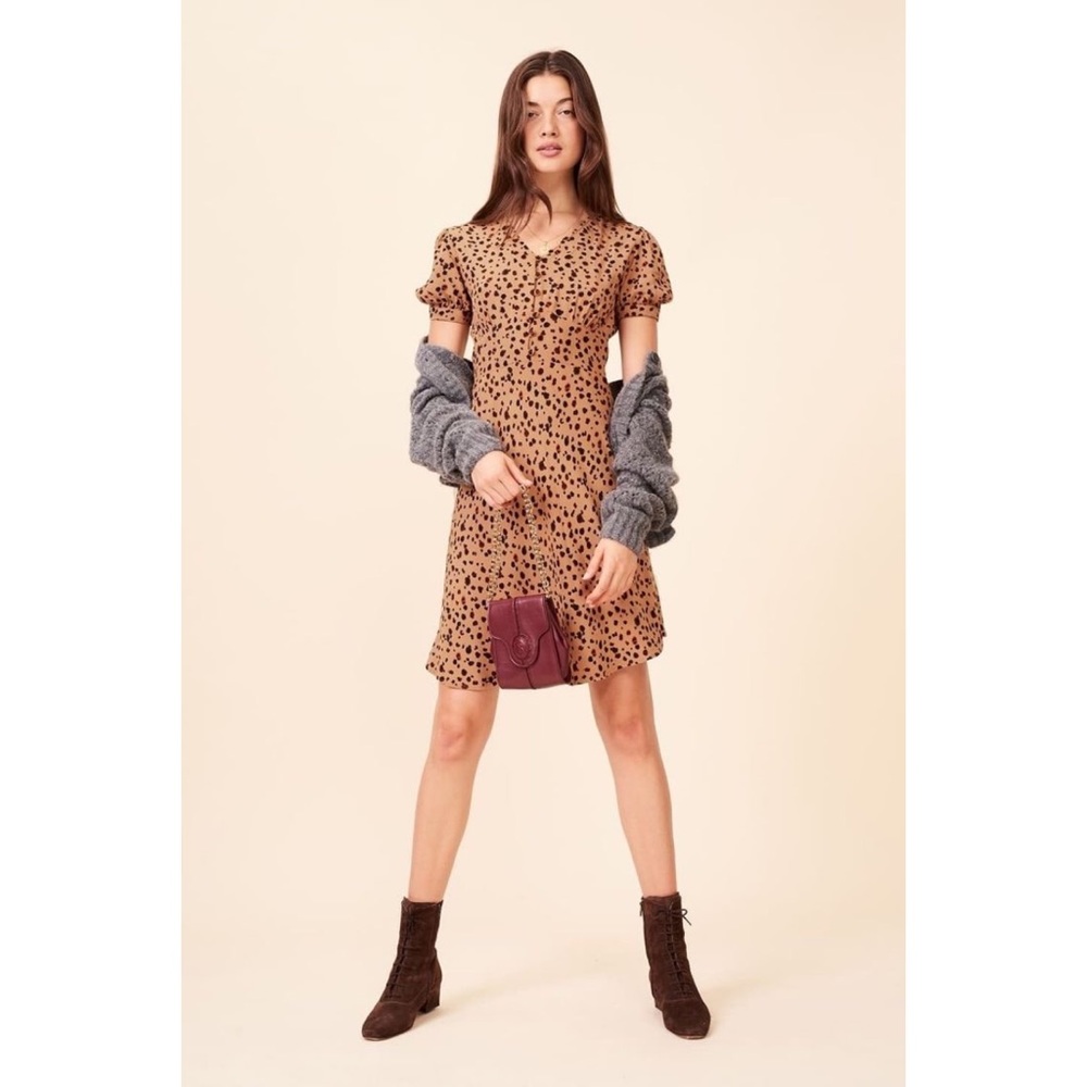 Rouje ondine leopard dress